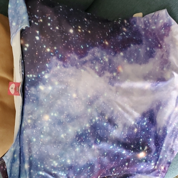 Galaxy crop top, size small. Will fit Med also. - Picture 7 of 7